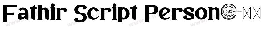 Fathir Script Person字体转换
